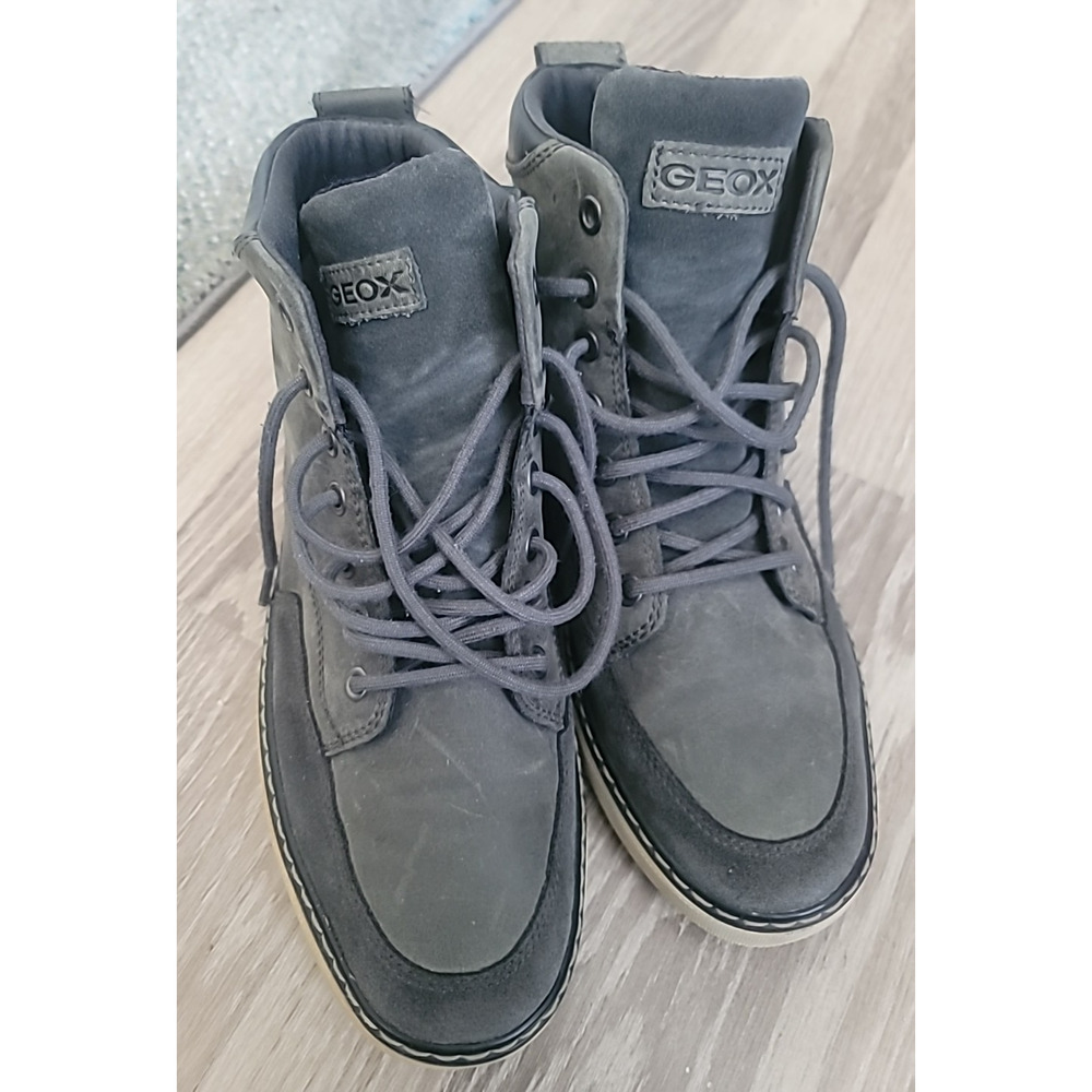 Geox U Mens 7 Ankle Boots Mattias Amphibiox Lace Up Sneakers Shoes Black